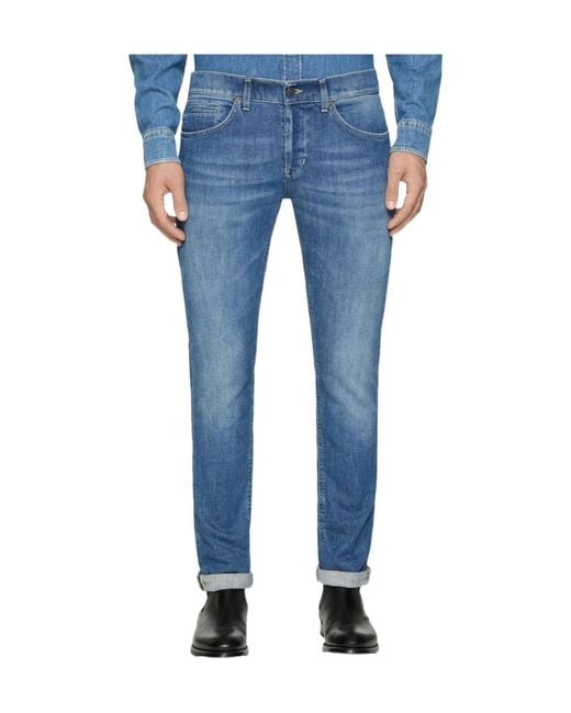 Dondup Blue George Slim Jeans for men