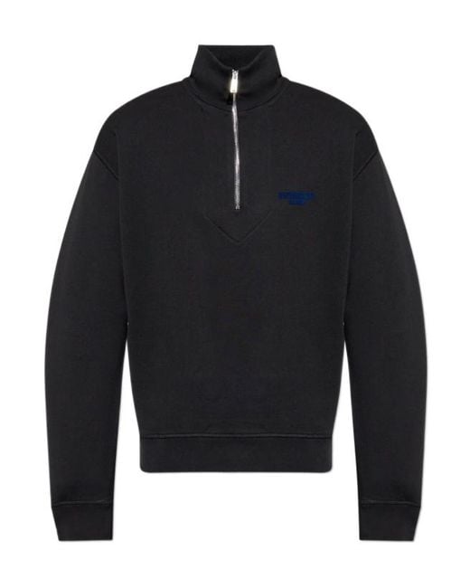 DSquared² Blue Half-Zip Sweatshirt for men