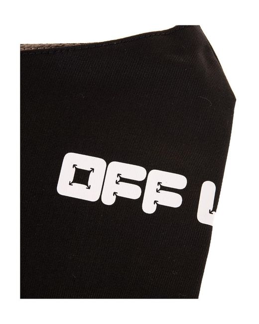 Off-White c/o Virgil Abloh White Logo Printed Face Mask for men