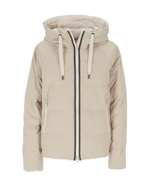 Brunello Cucinelli Natural Padded Down Jacket