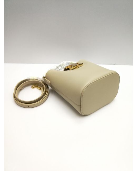 Celine Mini Louise Shoulder Bag in Natural | Lyst