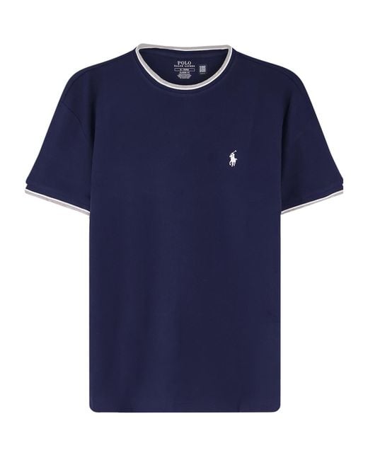 Polo Ralph Lauren Blue Classic Fit Stretch Mesh T-Shirt for men