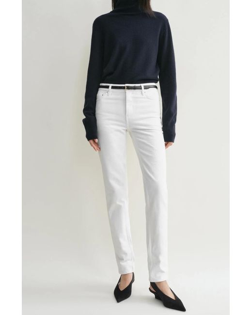 Totême  White Low Tapered Jeans