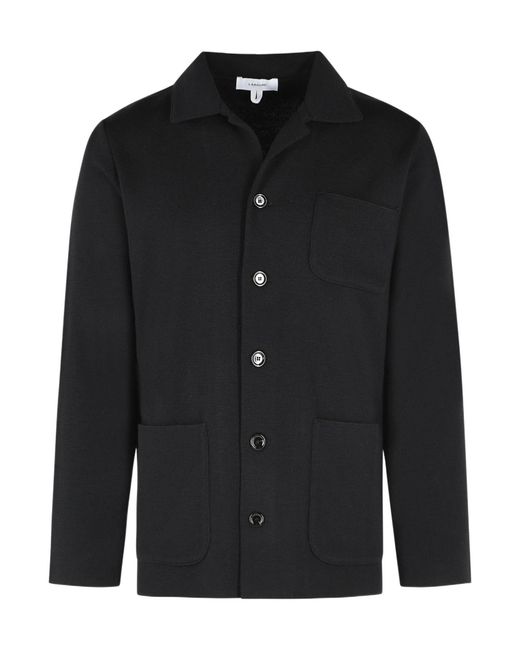 Lardini Black Patch Pocket Knitted Jacket for men