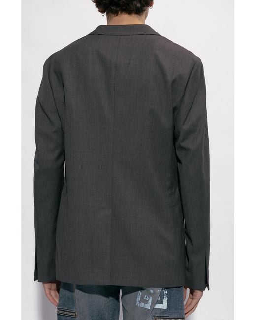 Givenchy Gray Single-Breasted Tailored Blazer for men