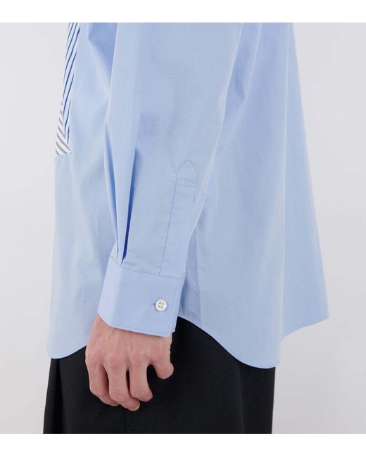 Comme des Garçons Blue Striped Shirt for men