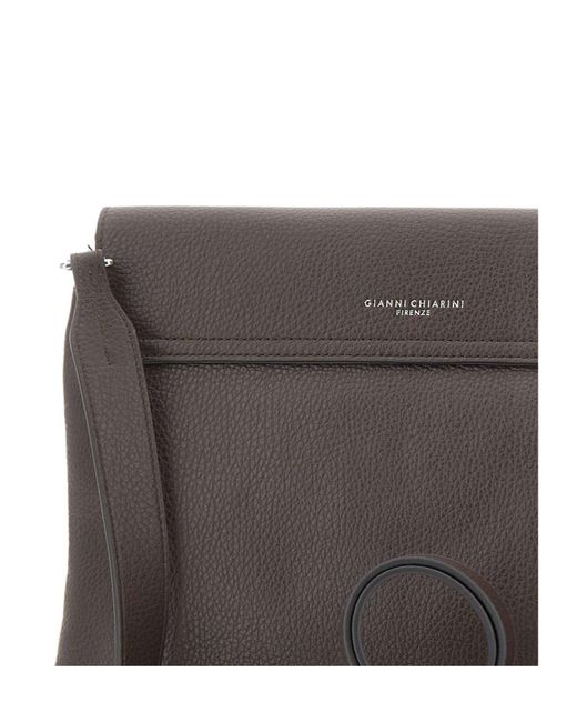 Gianni Chiarini Brown Three Flap Shoulder Bag
