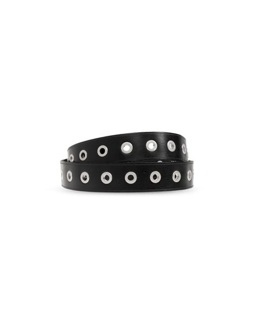AllSaints White Buckle Belt for men
