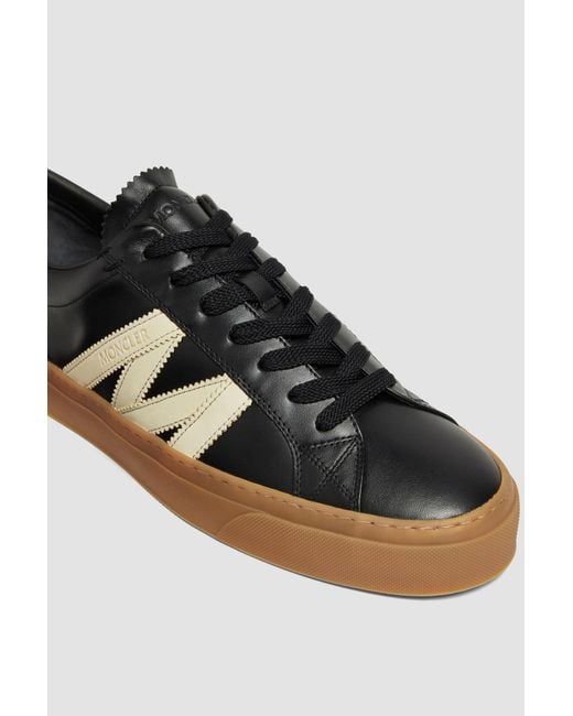 Moncler Brown Monaco2 Low-Top Trainers for men