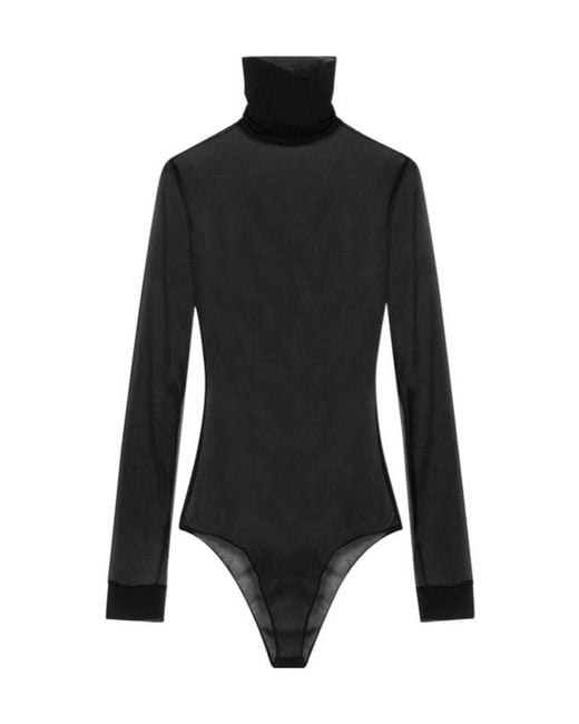 Maison Margiela Black Sheer Bodysuit