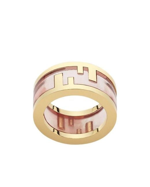 Fendi Metallic Coloured Ring
