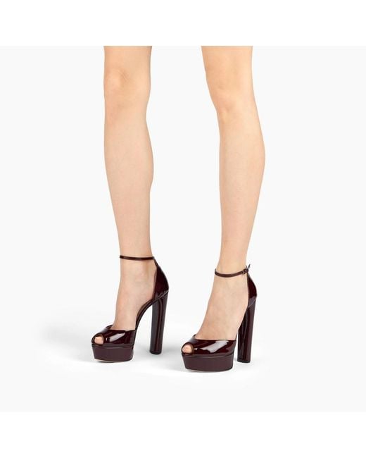 Casadei Brown Flora Platform Sandal