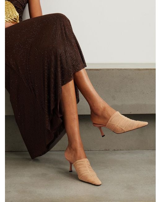 Jimmy Choo Natural Slingback High Heel Sandals