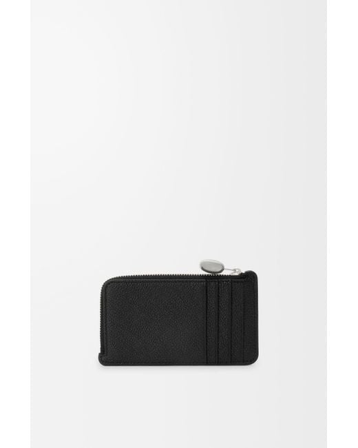 Loewe Black Pebble Zip Card Wallet