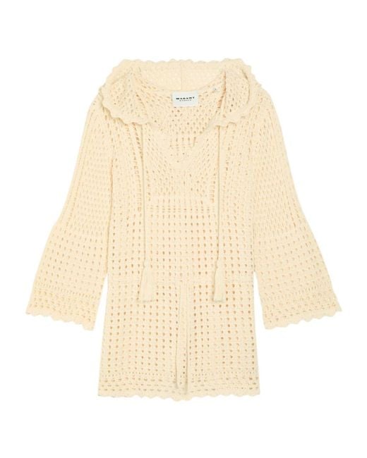 Isabel Marant Natural Cotton Blend Dress