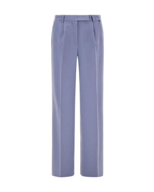 Herno Blue Straight Trousers