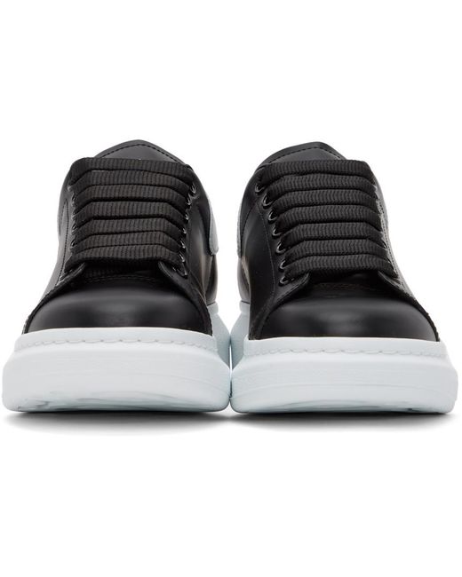 McQueen Black Oversized Low-Top Sneakers for men