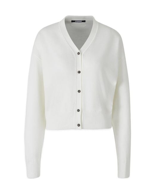 Jacquemus White The J Cardigan