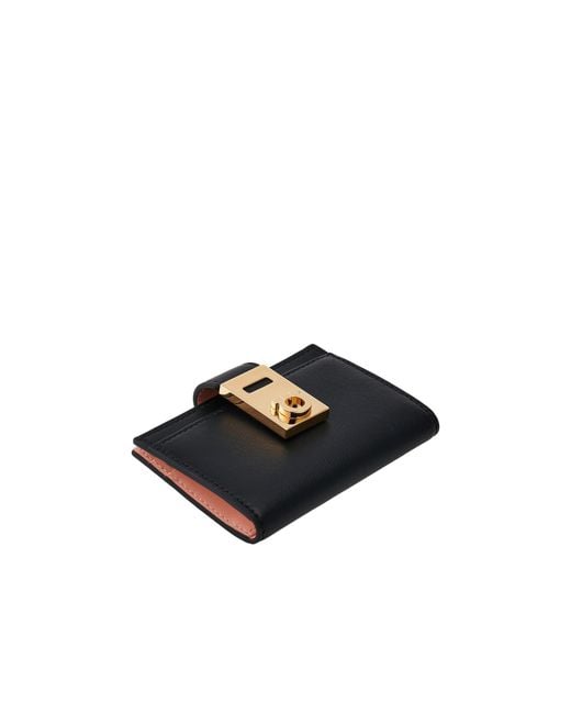 Ferragamo Black Hug Card Clip