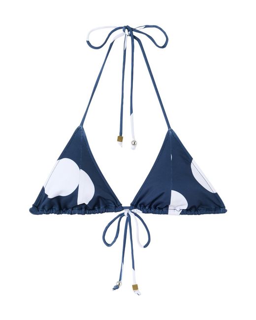 Jacquemus Blue The Triangle Bikini Top