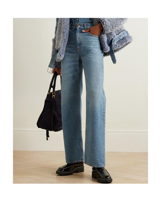 Chloé Blue Chloé Boyfriend Straight-Leg Jeans
