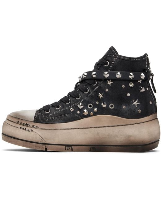 R13 Black Kurt High-Top Sneakers for men