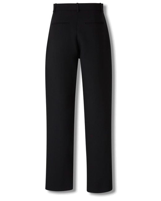 Khaite Black Belt Loop Casual Pants