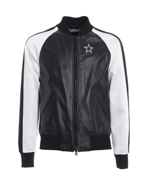 Givenchy Black Embroidery Star Pilot Jacket for men
