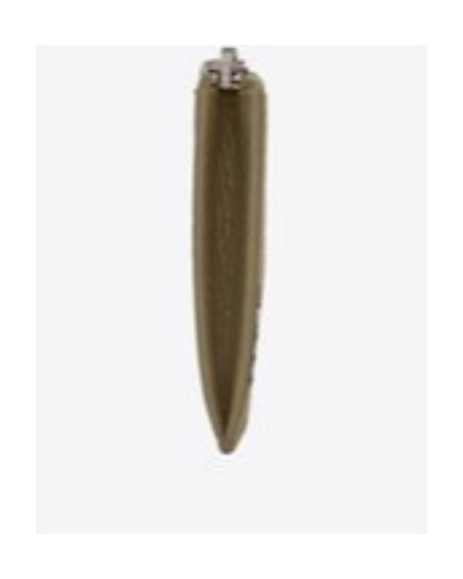 Saint Laurent Gray Tiny Cassandre Fragments Zipped Card Case for men