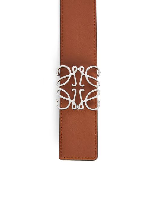 Loewe White Reversible Anagram Buckle Belt for men