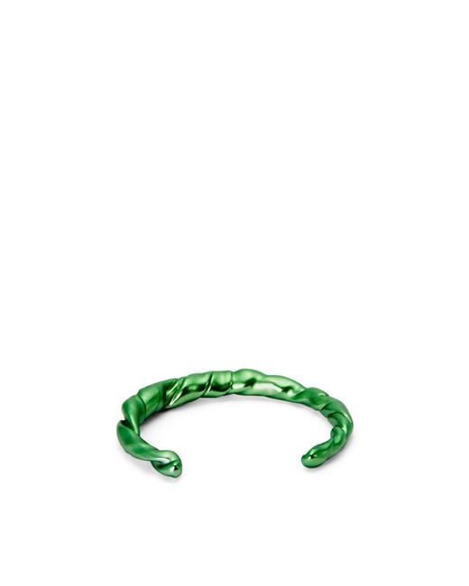 Loewe Green Thin Nappa Twist Cuff