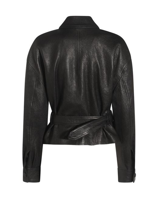 Saint Laurent Black Saharienne Short Jacket
