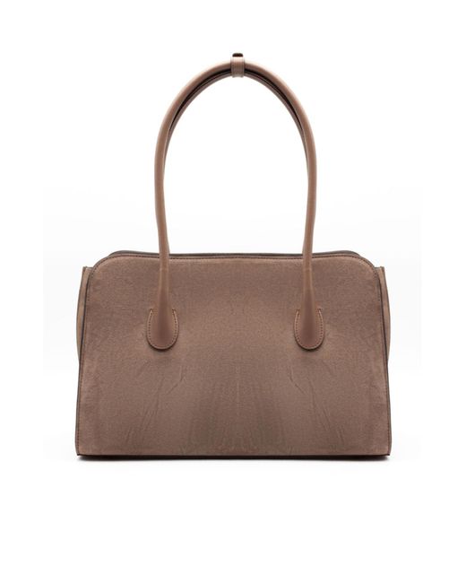 Roberto Festa Brown Zeta Structured Tote Bag