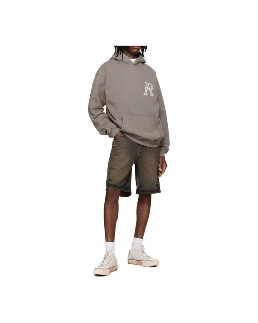Represent Gray Western Logo Hoodie for men