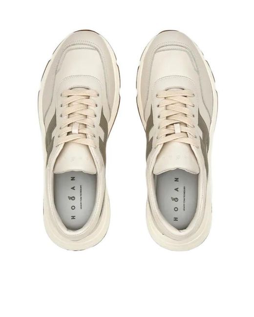 Hogan White Hyperlight Lace-Up Sneakers for men