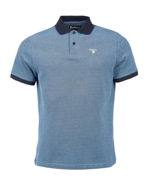 Barbour Blue Sports Polo Shirt for men