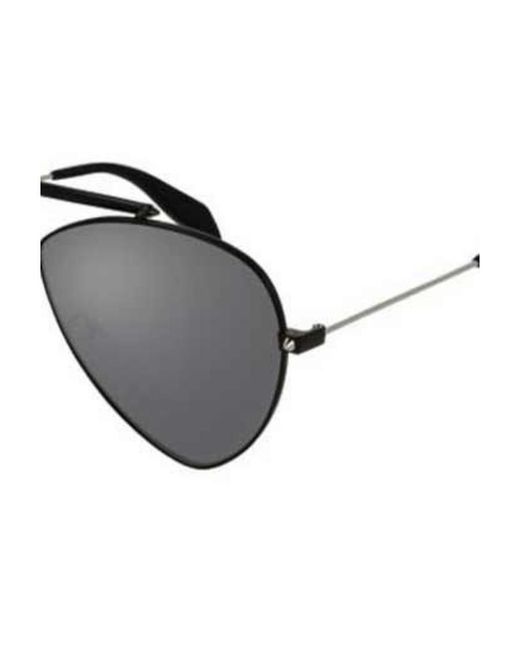 McQueen Metallic Butterfly Frame Sunglasses for men