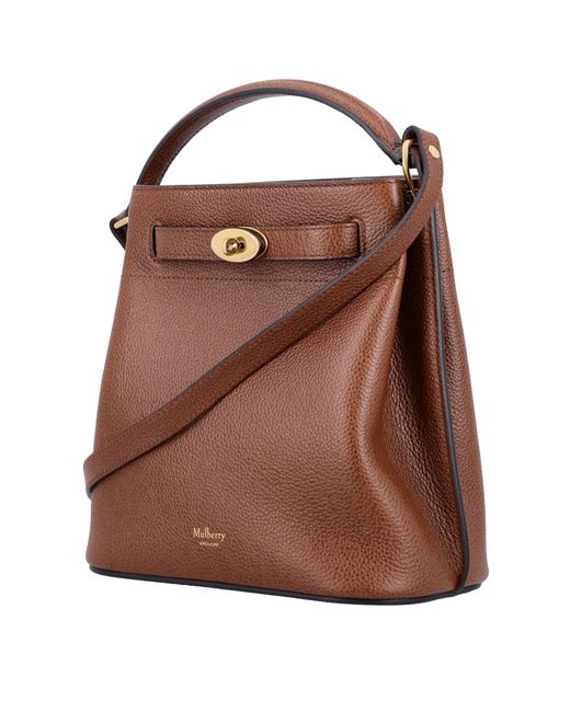 Mulberry Brown Islington Logo-Embossed Bucket Bag