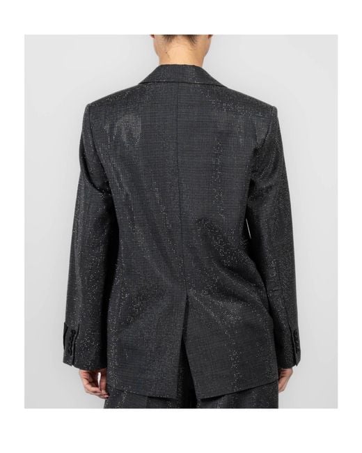 Alexander Wang Blue Sequin-Embellished Blazer