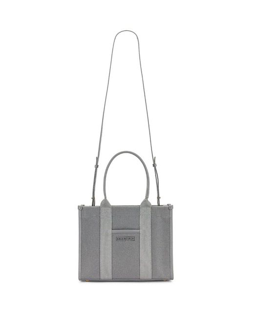 Balenciaga Gray Logo Shoulder Bag