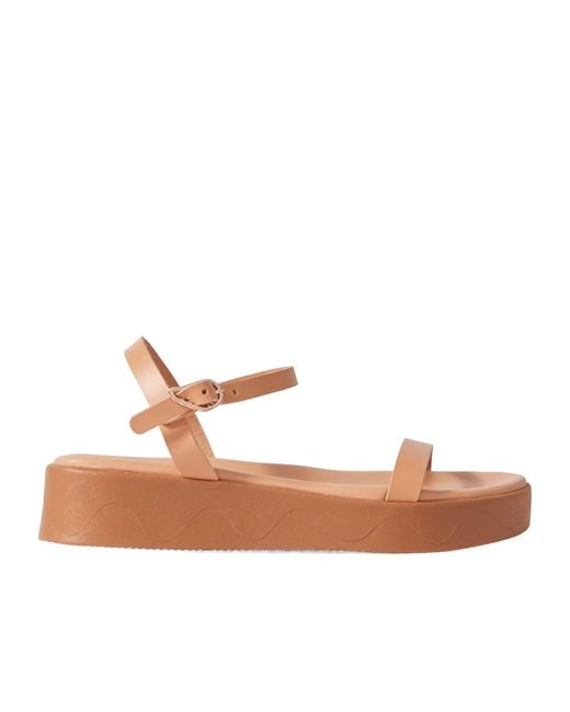 Ancient Greek Sandals Pink Platform Sandals