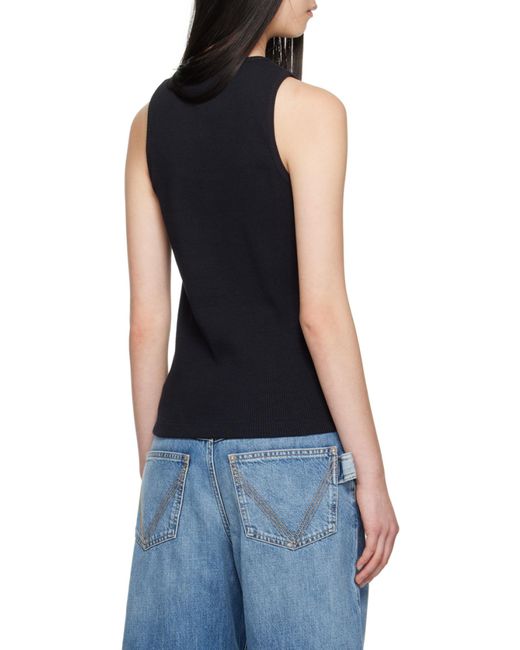Bottega Veneta Blue Logo Patch Vest