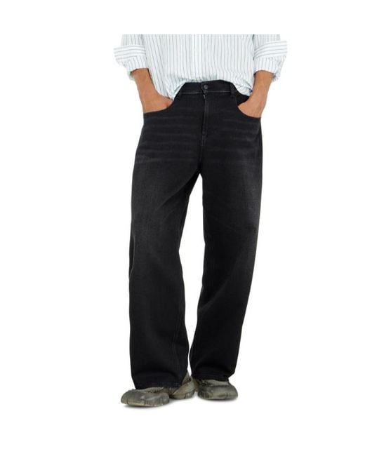 DIESEL Black Relaxed Regular-Waist 2097 D-Enim-M Joggjeans for men