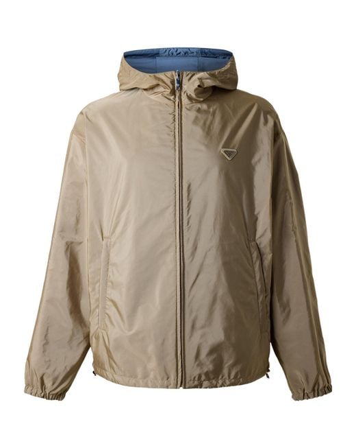 Prada Natural Stylish Hooded Jacket for men