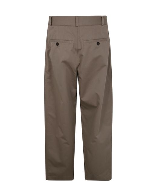 Studio Nicholson Brown Belt-Loop Casual Pants for men