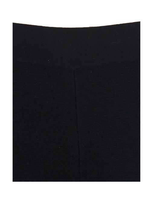 P.A.R.O.S.H. Black High-Waisted Casual Trousers