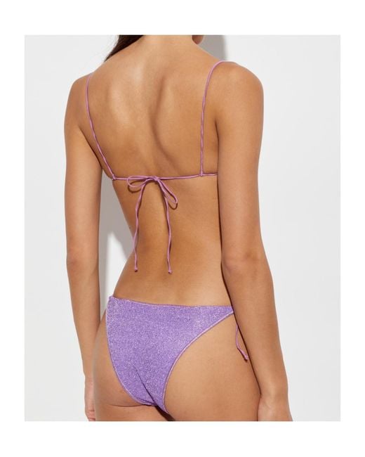 Oseree Purple Tie-Side Bikini