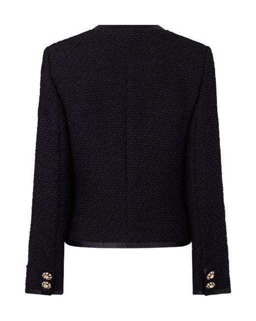 Dolce & Gabbana Black Button-Down Bouclé Jacket