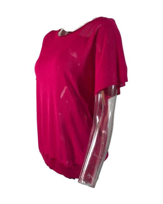 Max Mara Pink Short-Sleeved Blouse