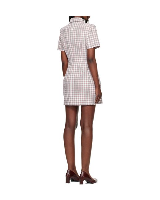 Willy Chavarria Multicolor Chavela Plaid Mini Dress